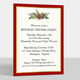 Rich Holiday Foliage with Foil Border Invitations Image 1 of 4